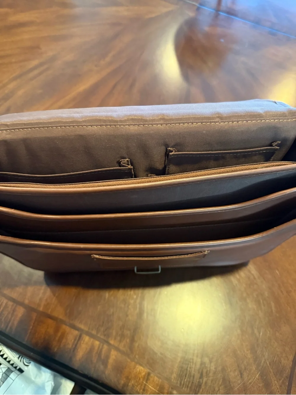 Hilton Grand Vacations Club Brown Leather Briefcase